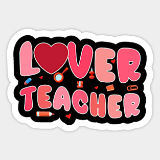 Love For Teacher Valentine's Day Sticker